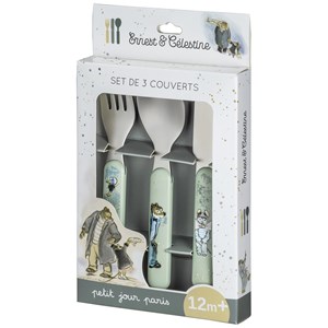 Set de 3 couverts ernest et célestine