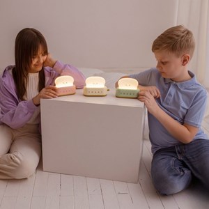Veilleuse rechargeable toaster vert