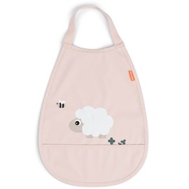 Bavoir élastique tiny farm rose