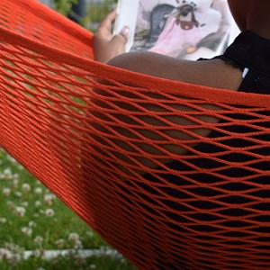 Hamac polyester recyclé rouge anémone