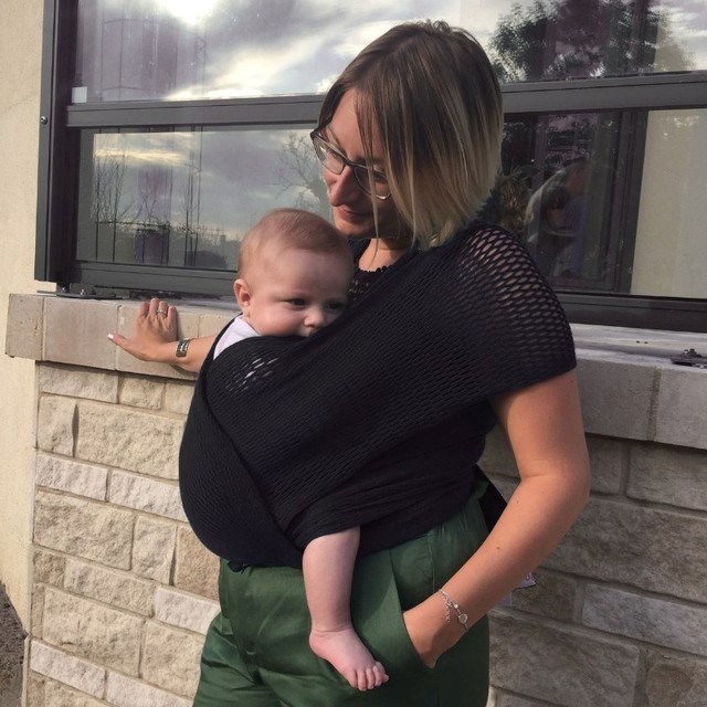 Echarpe de portage noir taille 2