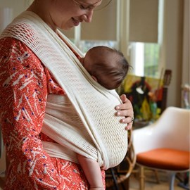 Echarpe de portage ecru taille 1