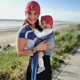 Echarpe de portage sling jean