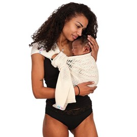 Echarpe de portage sling ecru