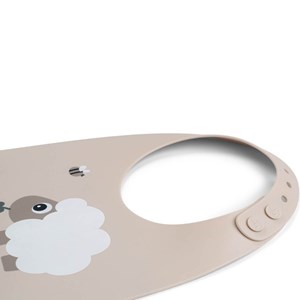Bavoir silicone sheepy sable