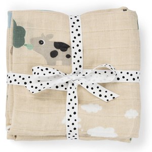 Lot de 2 langes tiny farm sable