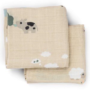 Lot de 2 langes tiny farm sable