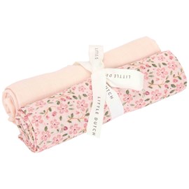 Set de 2 langes en gaze de coton fairy floral-blossom (70 x 70 cm)