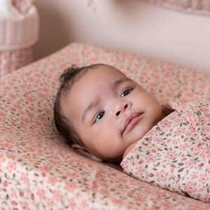 Set de 2 langes en gaze de coton fairy floral-blossom (70 x 70 cm)