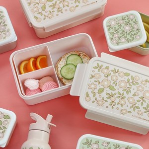 Lunch box fleurs rose