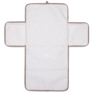 Tapis à langer nomade cloudy rib milky coffee