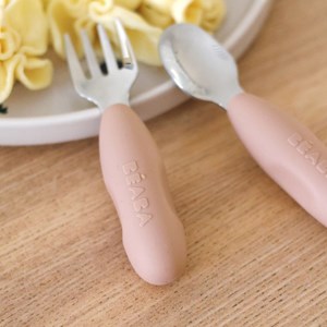 Lot de 2 précouverts inox barbe à papa