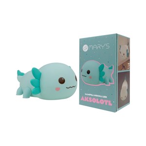 Veilleuse rechargeable axolotl blue