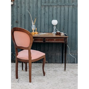 Edouard, le bureau en bois et cuir n°497