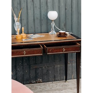 Edouard, le bureau en bois et cuir n°497