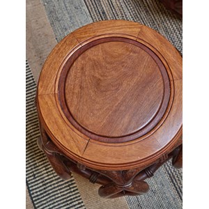 Paire de tabourets en bois de rose n°746