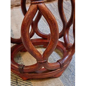 Paire de tabourets en bois de rose n°746