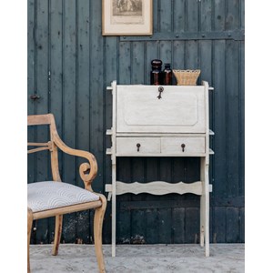 Secrétaire fin en bois clair n°114