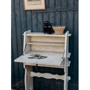 Secrétaire fin en bois clair n°114