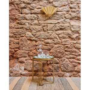 Table basse en laiton modulable n°645