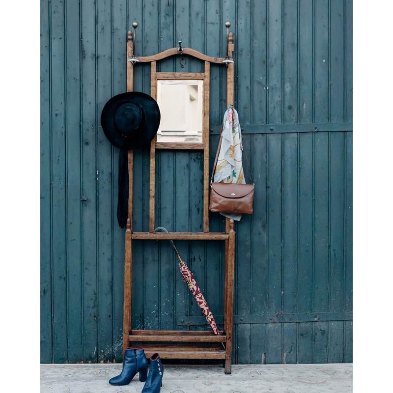 Grand porte-manteau en bois n°214