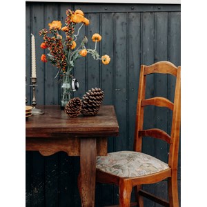 Table à manger en bois foncé n°504