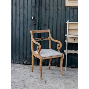 Fauteuil en bois et tissu n°632