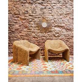 Paire de fauteuils en tissu n°735