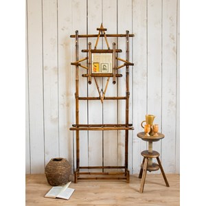 Porte-manteau miroir en bambou n°218