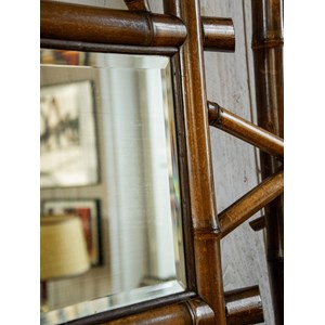 Porte-manteau miroir en bambou n°218