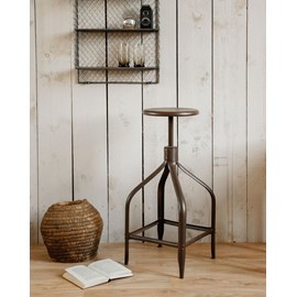 Pierre, le tabouret haut en acier n°32