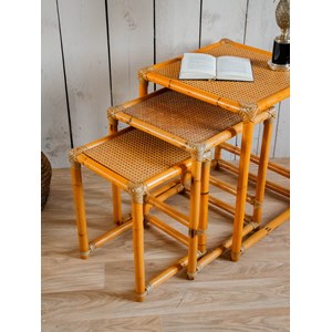 Tables gigognes en bambou n°114