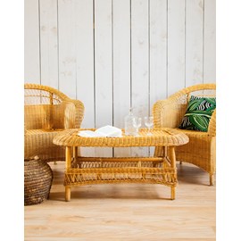 Léonie, la table basse en rotin n°371