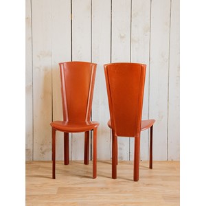 Alma, le lot de 6 chaises en cuir n°1124