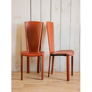 Alma, le lot de 6 chaises en cuir n°1124