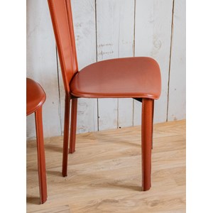 Alma, le lot de 6 chaises en cuir n°1124