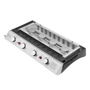 Plancha au gaz valencia - 4 brûleurs 10kw