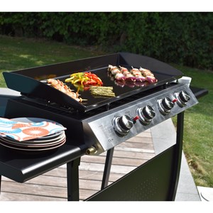 Plancha au gaz valencia - 4 brûleurs 10kw