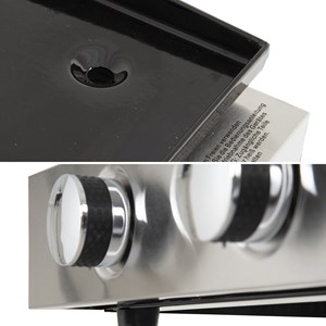 Plancha au gaz mérida 3 brûleurs 6 kw