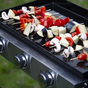 Plancha au gaz mérida 3 brûleurs 6 kw