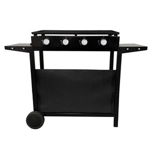 Plancha au gaz mérida 4 brûleurs + chariot