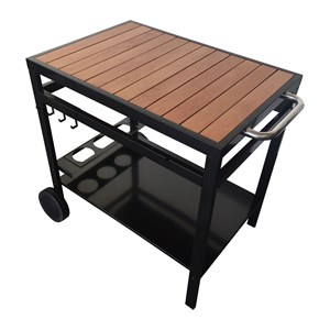 Desserte aveiro noire pour plancha