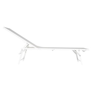 Lot de 2 bains de soleil pliants sicilia en textilène gris