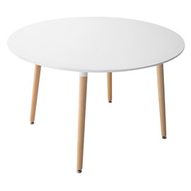 Table ronde 120cm blanche martha