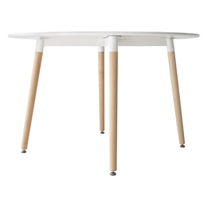 Table ronde 120cm blanche martha
