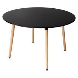 Table ronde 120cm noire martha
