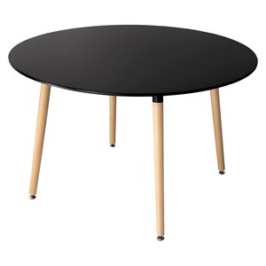 Table ronde 120cm noire martha