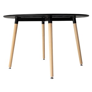 Table ronde 120cm noire martha