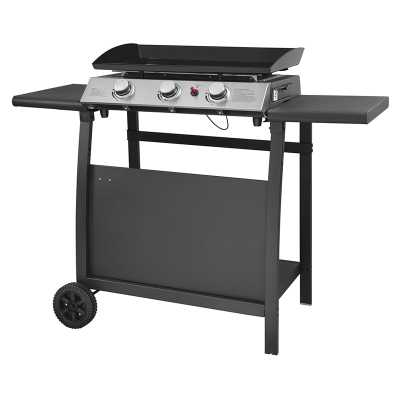 Happy Garden - Plancha au gaz séville - 3 brûleurs 7,5kw + chariot
