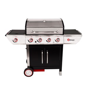 Barbecue au gaz manhattan 450gpi - 4 brûleurs + réchaud 14kw